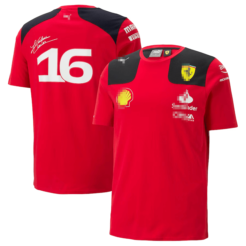 Camiseta Scuderia Ferrari F1 Racing Team Charles Leclerc #16 Rojo 2023